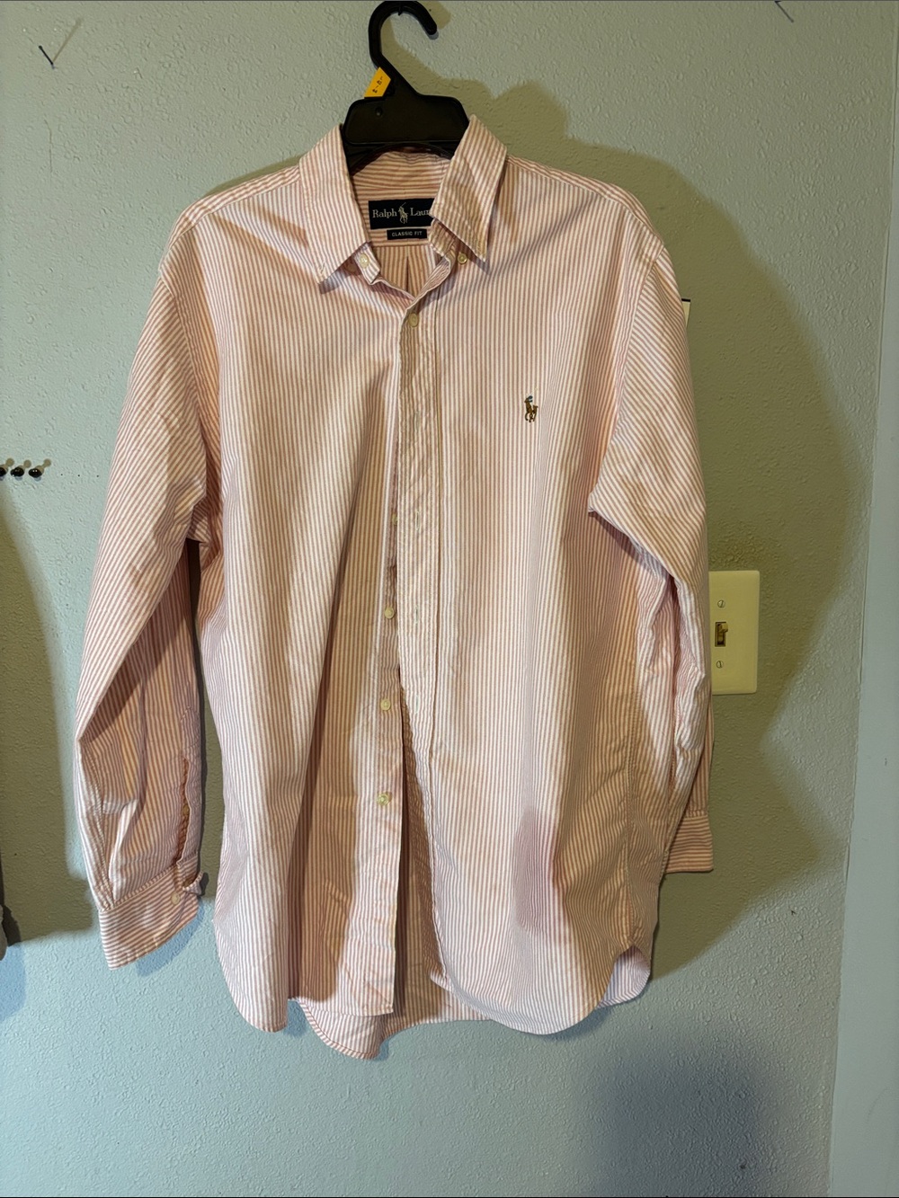 Ralph Lauren Light Pink Striped Button-Down Shirt